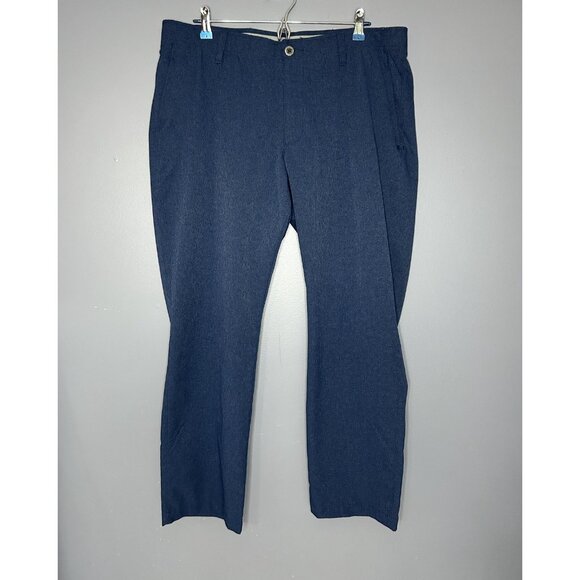 Under Armour Pants Mens 40x30 (38x30) Navy Blue Golf Performance Stretch 1347389 - Picture 13 of 14
